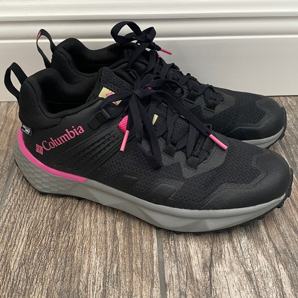 Columbia Facet 75 Alpha Outdry Hiking Waterproof Shoe Sneaker BLACK/PINK